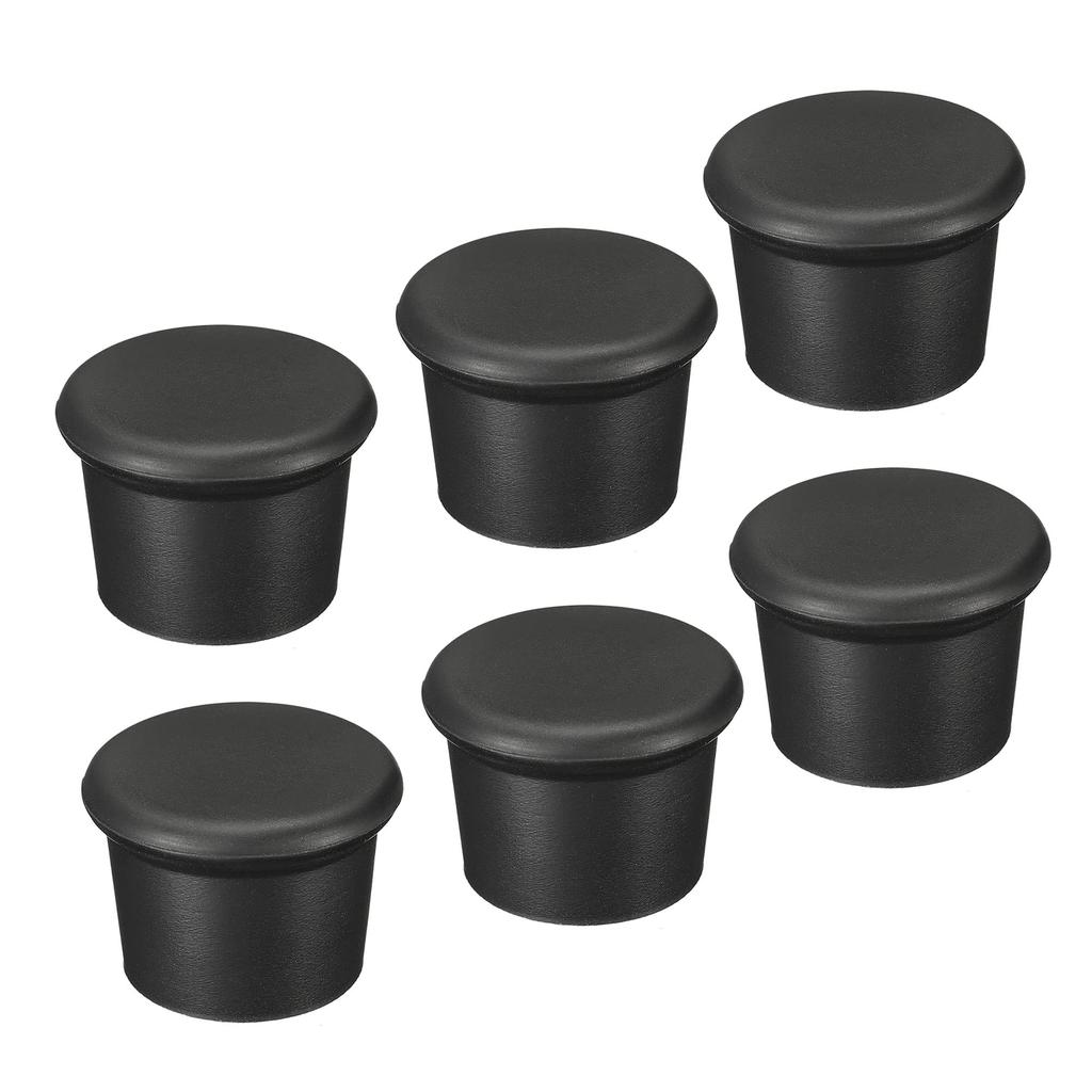 Uxcell Silicone Bottle 26mm Unbreakable Stopper Sealer Cover for and Other Set of 6 Caps, ID, Reusable, Beer, Wine, Drinks, Black,