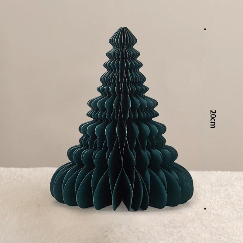 2026 Christmas Tree Honeycomb Ball 3D Folding Christmas Tree Ornament Desktop Decoration  for Xmas Navidad Happy New Year Decor