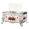 European Tissue Box Large Capacity Easy Access Tissue Box Cover Acrylic Paper Napkin Holder Luxurious Home Decoration