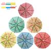 50Pcs Cocktail Umbrella Parasol Assorted Colors Drink Umbrella Toothpicks for Drink&Food Decorative for Party Hawaiian Party Children's Day