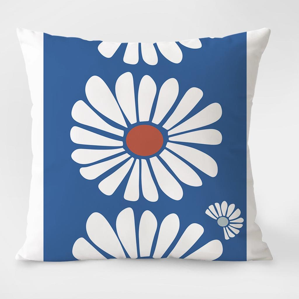 Spring Pastoral Light Luxury Pattern Decorative Pillowcase Living Room Bedroom Square Cushion Pillowcase