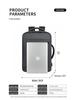 Men's Expandable Water-Resistant Business Laptop Backpack with Large Capacity for Students