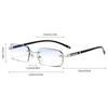 Luxury Frameless Diamond Cut Edge Minus Glasses for Men Women Ultralight HD Anti Blue Light Myopia Eyeglasses Diopter 0 To -4.0