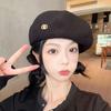Beret Hats for Women In Autumn and Winter Japanese Style Painter Hats That Make The Face Look Small and Versatile Large Head Pumpkin Bud Hat
