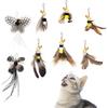SONGWAY Cat Toy Wand Replacement - 8 Pieces Ect Cat Toys, Cat Feather Toy Refills, Cat Teaser Wand Attachments, Interactive Cat Toys for Indoor Cats