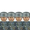 Ww2 Military German Soldiers Figures Helmet Building Blocks Army Infantry Warrior Gunner Armour Cannon Vest Weapons Bricks Toys