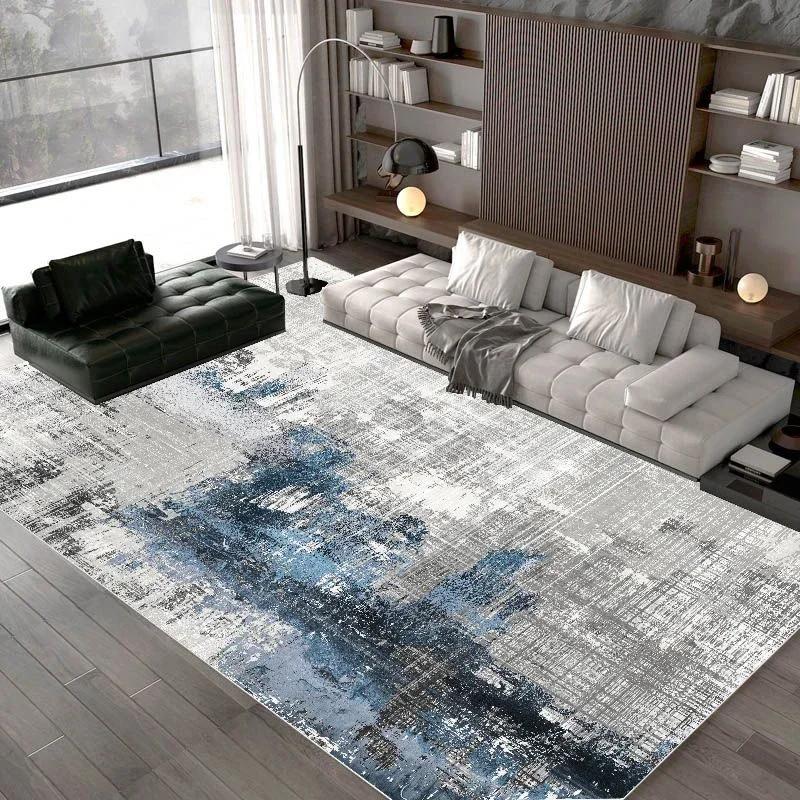 Modern Light Luxury Carpet for Living Room Decoration Bedroom Carpets Large Size Minimalism Rug Non-slip Children's Play Mat