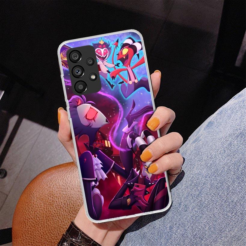 H-Hazbin Hotel Angel Dust Phnoe Case for Samsung Galaxy A17 A37 A57 A16 A26 A36 A56 A15 A14 A13 A55 A54 A53 A35 A34 A33 A25 A24