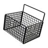 Wall Mounted Storage Basket No Drilling Adhesive Metal Wire Hanging Basket for Kitchen Food Pantry Bathroom Organization