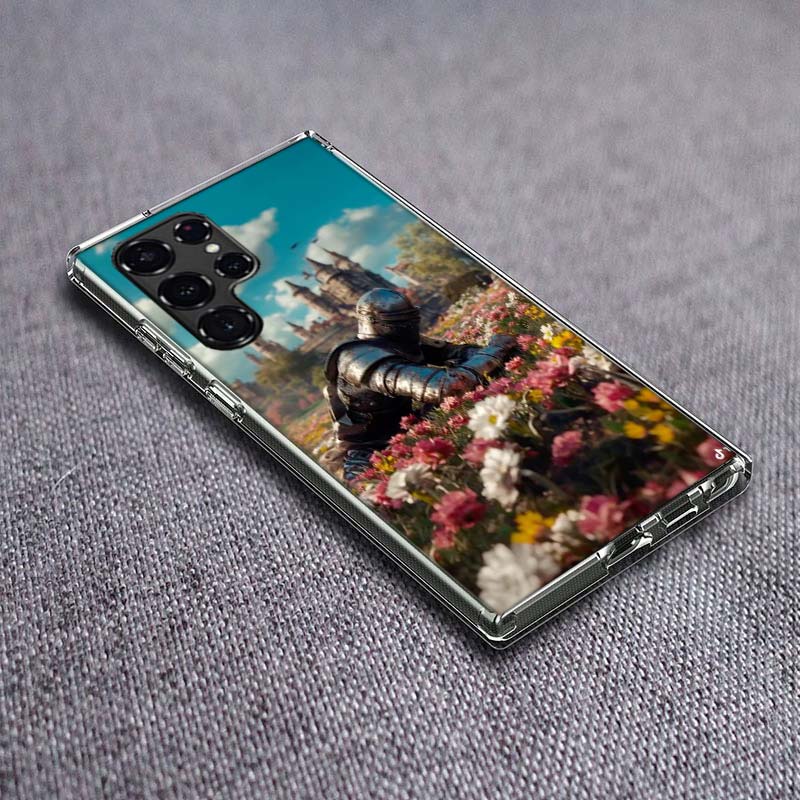 Flower Knight of the Light Phone Case For Samsung Galaxy S24 S23 S21 S20 FE S22 S26 Ultra S25 Edge S10 Plus Cover Clear TPU Capa