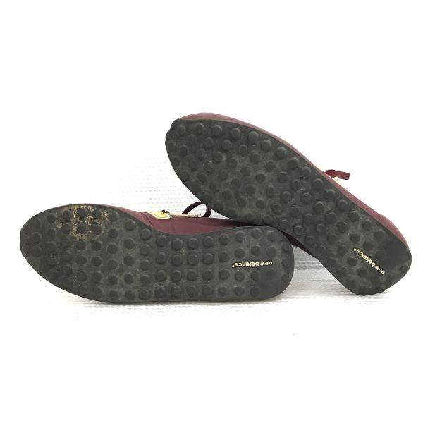 new balance low cut sneakers 27 burgundy(USED)