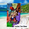 Custom Name Friday Night Microfiber Beach Towel Super Soft & Absorbent for Bath, Beach, Travel Bath Time Accessory, Fan Gifts
