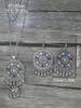 Bohemian Style Earring Necklace Set with Retro Ethnic Style Inlaid Multi-color Zircons for Women's Set