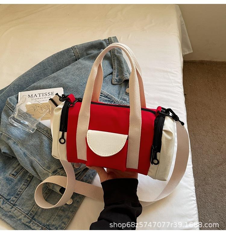 

Leisure sports lightweight handbags, new fitness bags, business trips, short-distance canvas bags, small travel messenger bags