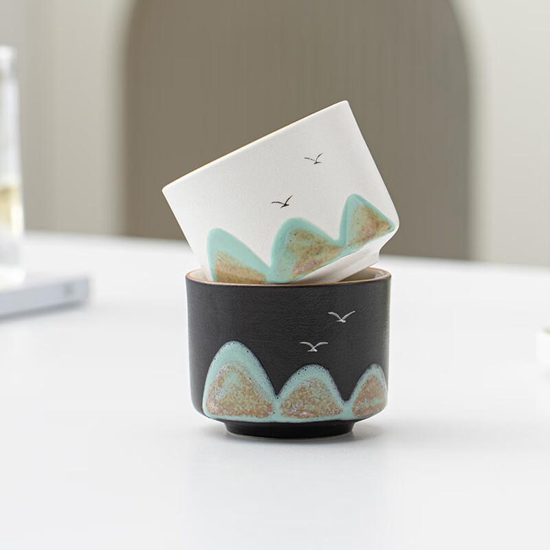 Xiaoci Xiaoqu Guochao Hand-Painted Landscape Teacup Gift Set