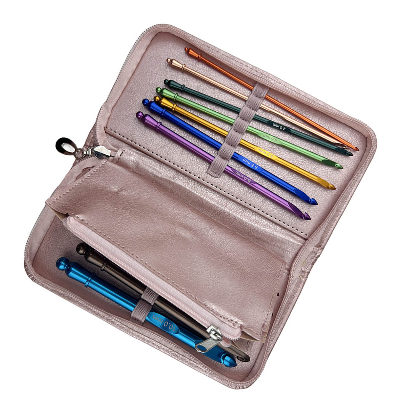 

12 Pcs Crochet Hook Set 3.0mm-10.0mm Colourful Crochet Needle Ergonomical Knitting Needle Crochet Accessories