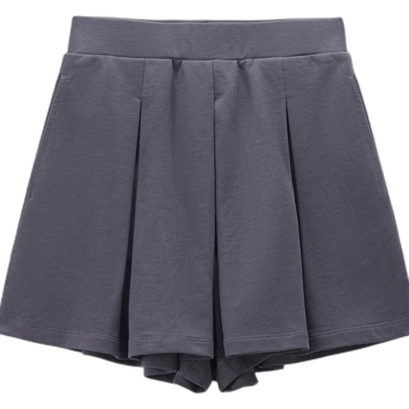 Giordano Women s Cotton Pleated Wide-Leg Shorts XL