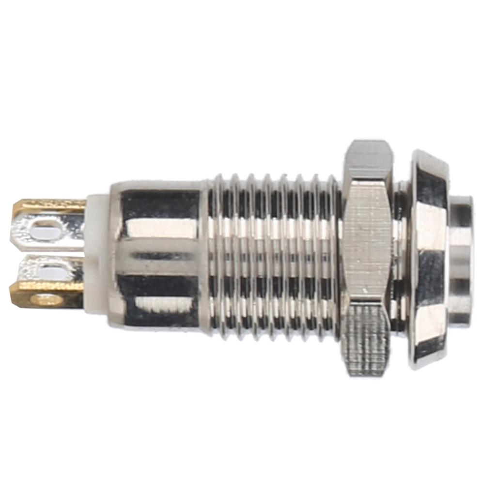 8mm Push Button Switch IP65 Waterproof Stainless Steel Push Button Start Switch 3VWhite
