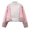 Retro Fashion Quilted Cotton Printed Two-sided Cotton Jacket