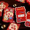 6pcs Cartoon Chinese New Year Red Envelopes Blessing Lucky Money Bags  Party Gifts