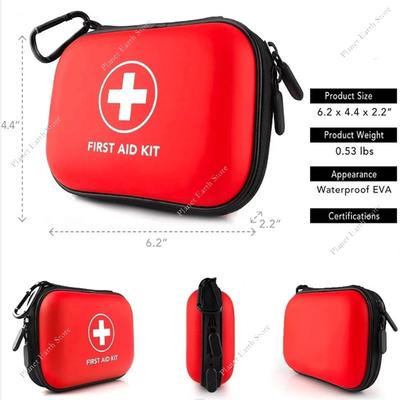 Waterproof PU First Aid Bag Empty Emergency Survival Kit Travel Small Medical Box for Outdoor Travel Car Home Camping Household