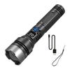 LED Flashlight Digital Display Ultra-Wide Beam Super Bright IPX7 Waterproof Rechargeable Tactical Flashlight LED Torch
