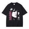 T-shirt con Stampa Faccia Beabadoobee Uomo Donna Hip Hop Moda Magliette Musica Pop Cotone Casual Manica Corta Top Streetwear