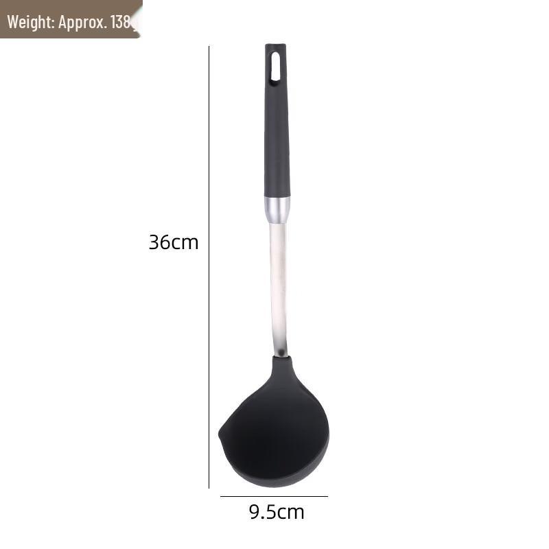 Wutuo Silicone Soup Ladle & Slotted Spatula Set