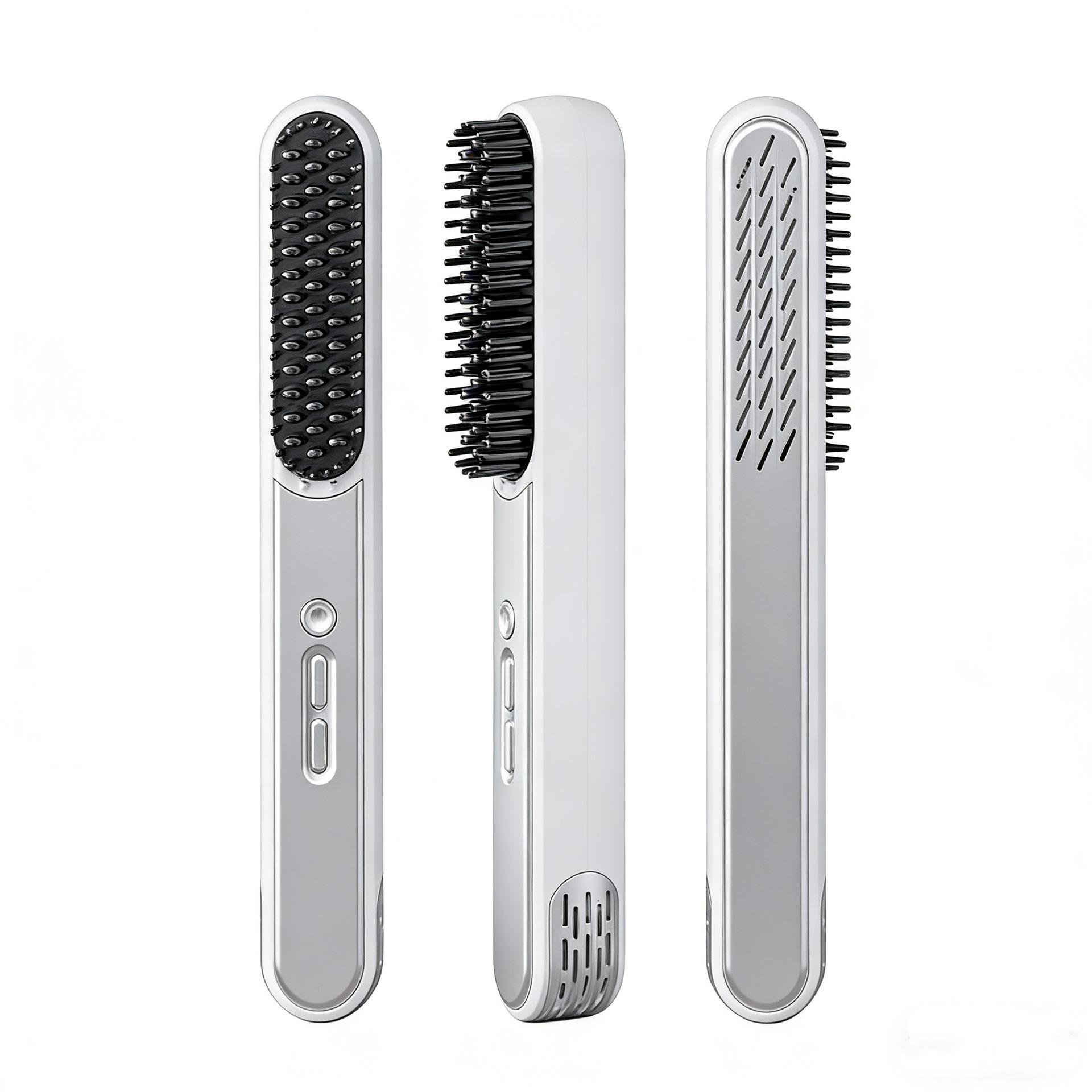 Portable Ceramic Wireless Straightening Comb with Cold Wind & Negative Ion Anti-scald Technology Wired розовый