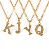 Titanium Steel 26 Letters Elegant And Exquisite Pendant Necklace Light Luxury Fashion Collarbone Chain High Sense Versatile