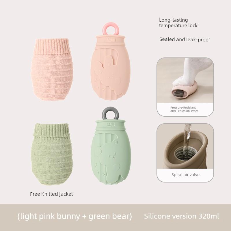 Silicone Hot Water Bottle for Pregnant Women during Childbirth, Small Size, Sealed, Explosion-Proof, Warm Stomach, Protect Neck, Gentle Warmth, Warm