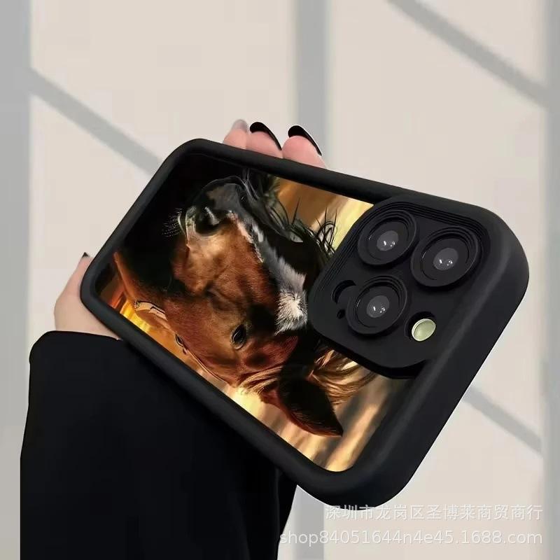 The new horse is suitable for Apple 17promax mobile phone case iPhone16/15 emery 14/13 protective case 11.