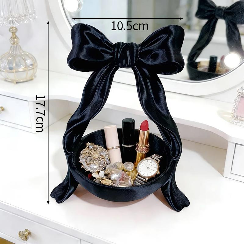 3D Printing Bow-Shaped Storage Tray Ins Lolita-Style Princess Dress Makeup Brush Pen Holder Desktop Cosmetic Jewelry Storage Box