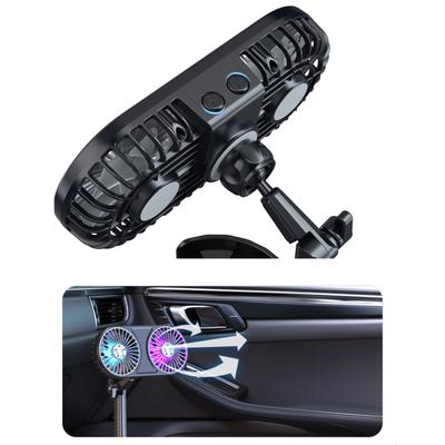 Car Cup Holder USB Car Fan 2 In 1 Adjustable Speeds and Rotating Fan Enjoy Refreshing Air Anywhere