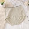 Women's Spring and Summer Nude Skin Friendly Soft Breathable Light Plastic Belly High Waist Triangle Briefs