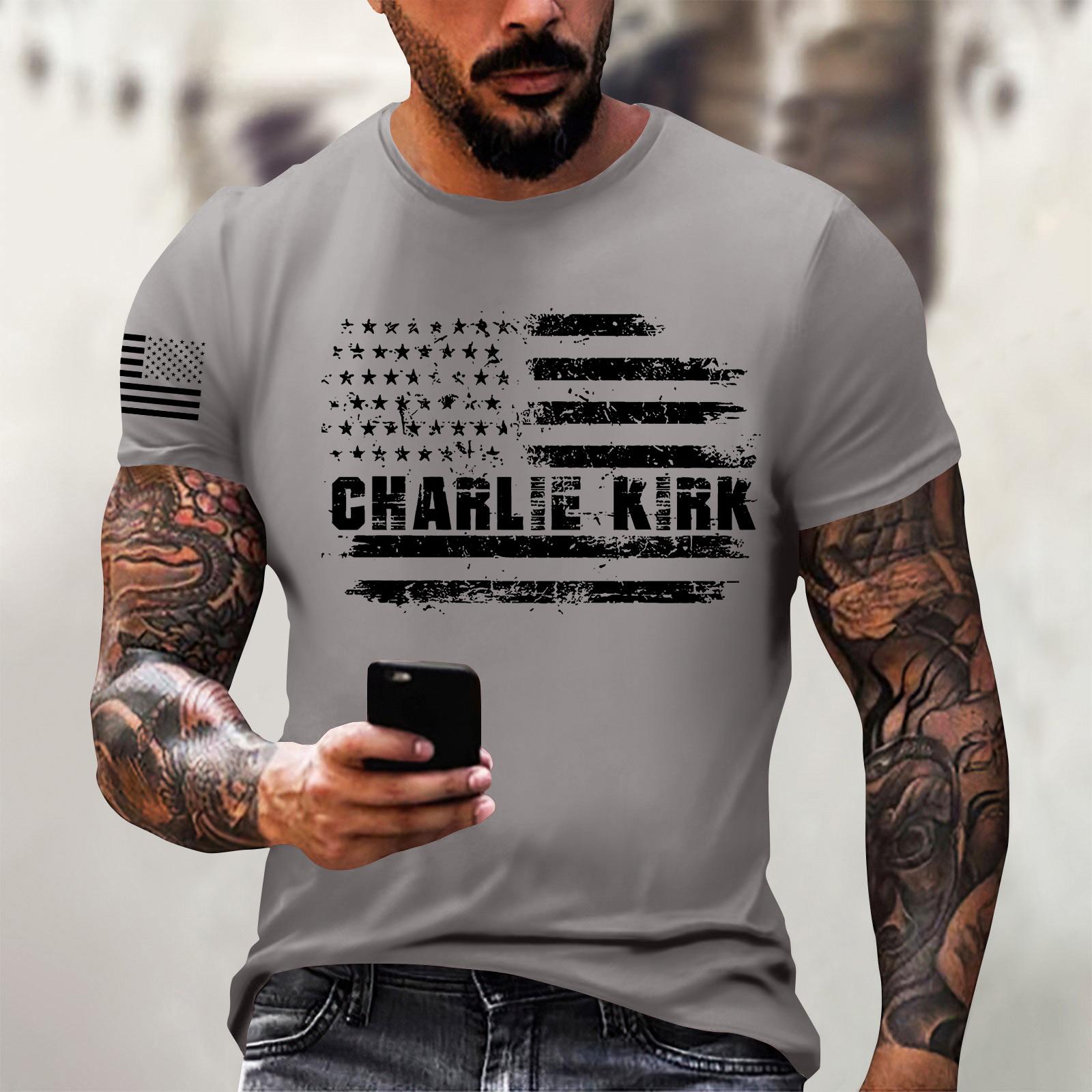 

Модная одежда для работы с коротким рукавом и круглым вырезом, принтованные топы для мужчин, летние топы S