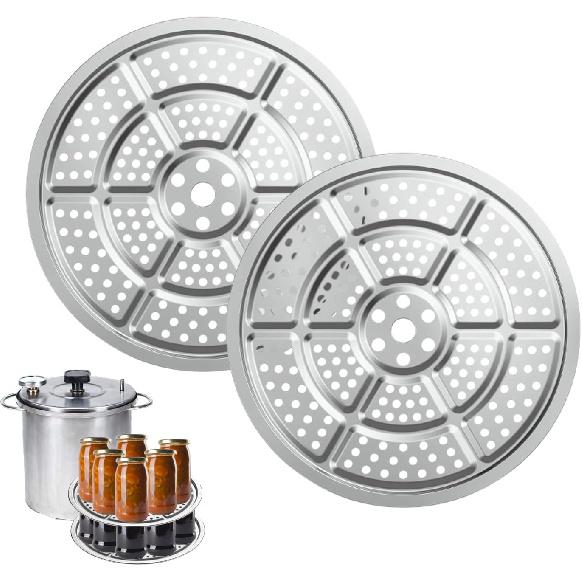 2-Pack 304 Stainless Steel Canning Rack for Pressure Cooker 11-Inch Compatible with Presto, All n Pressure Canner and More