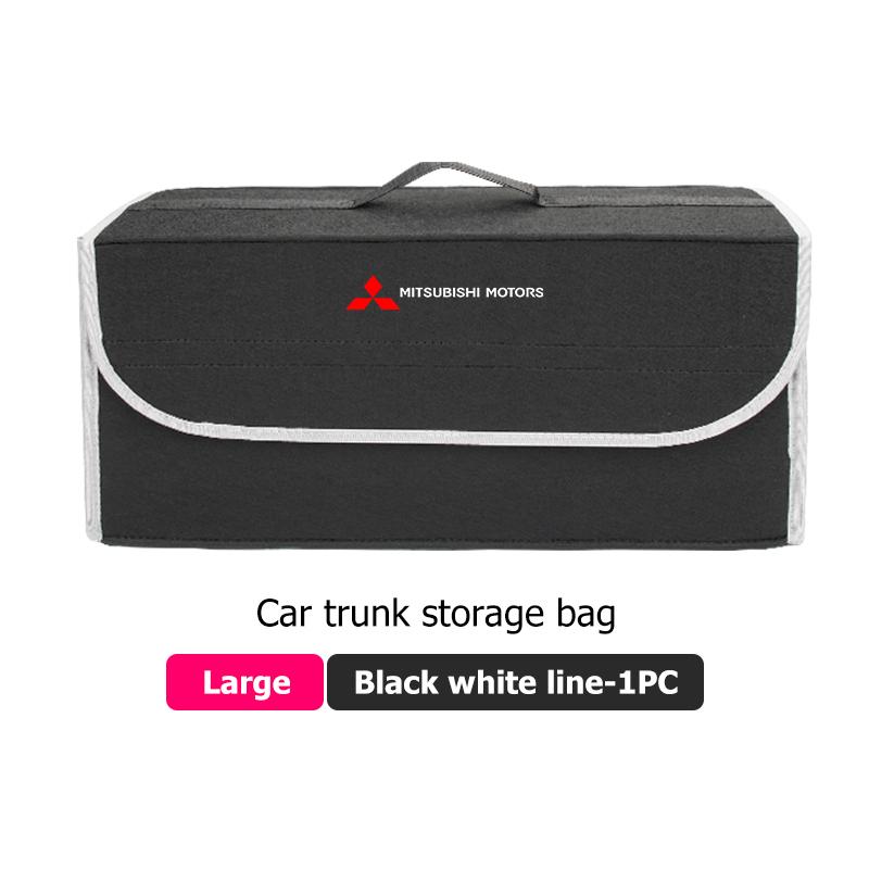 Car Foldable Felt Trunk Storage Bag Large Capacity Organizer Box Accessorie For Mitsubishi Outlander Pajero Sport Lancer Eclipse