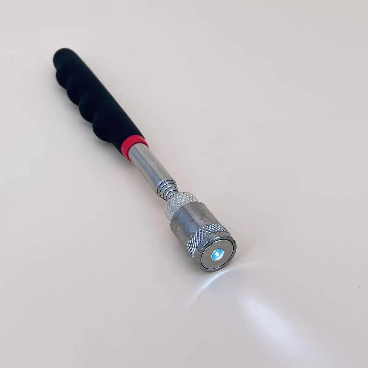 LED Telescopic Magnetic Pickup Tool with Extendable Rod and Light