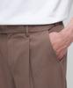 Musinsa Standard Lightweight Wide Hidden Banding Slacks [Light Brown]