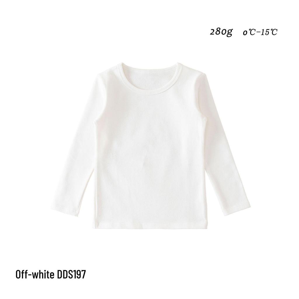 Children's Class A Pure Cotton Long Sleeve T-shirt - Autumn/Winter Round Neck Base Layer for Boys and Girls.