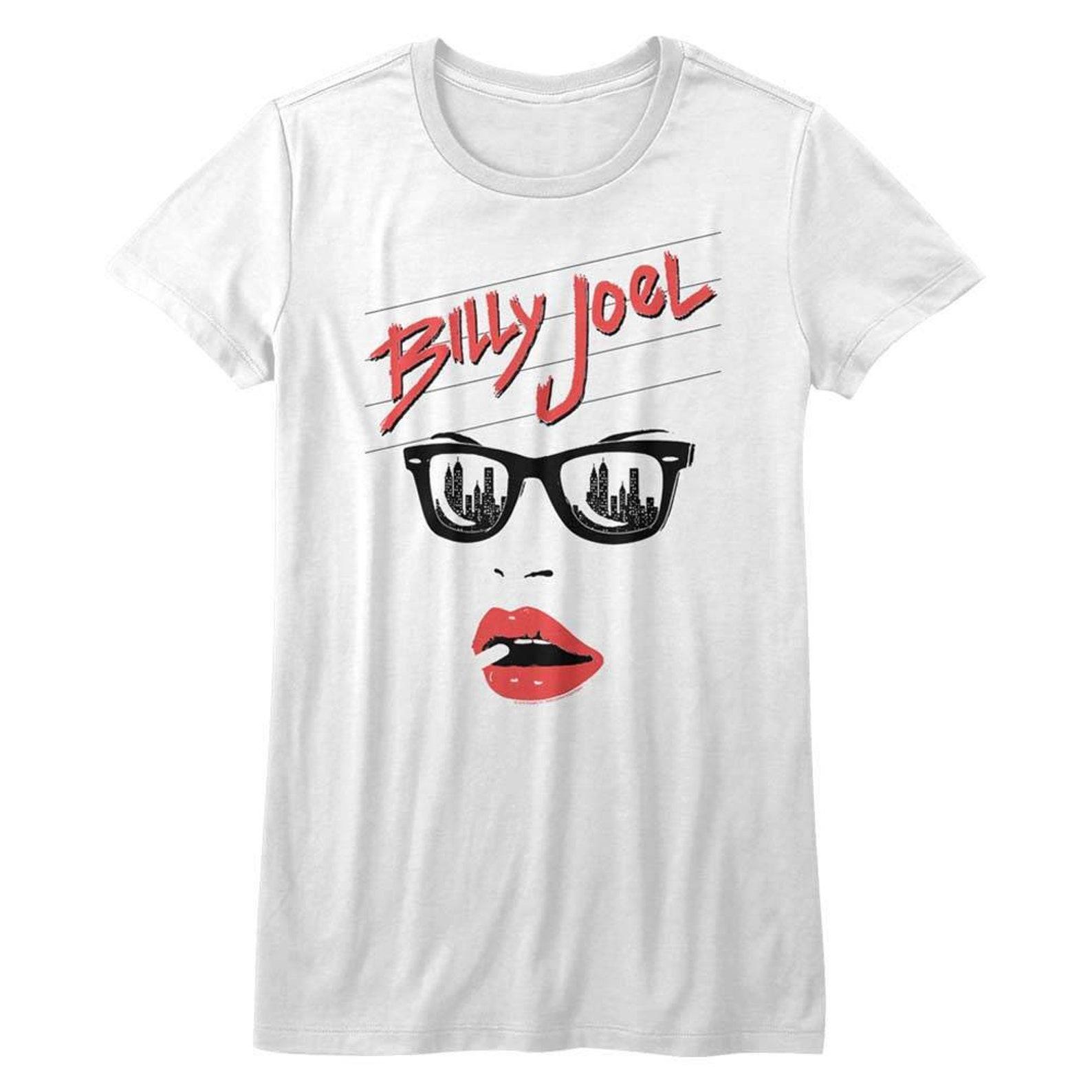 Billy Joel Lips White Junior Women s T-Shirt 3XL