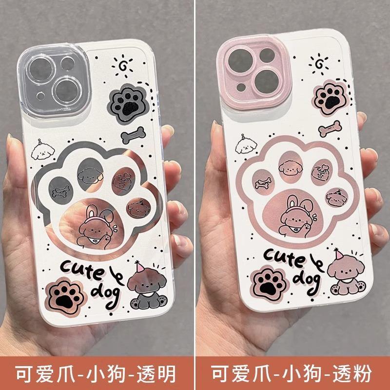 Cute Claws Are Suitable for Apple 16promax Mobile Phone Case 13 New 15pro Transparent 1211Pro All-inclusive Anti-drop.