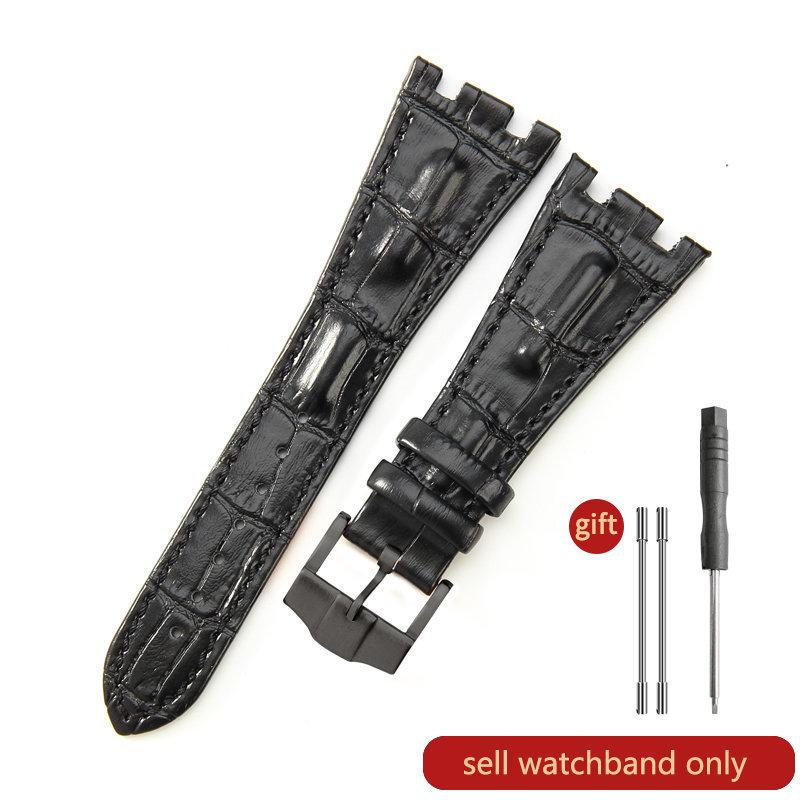 Cinturino Orologio in Pelle di Mucca Primo Strato per AP Aibi 15703 26471 26474 Serie Royal Oak Offshore 28mm Accessori Orologio per Uomo CinturinoMN