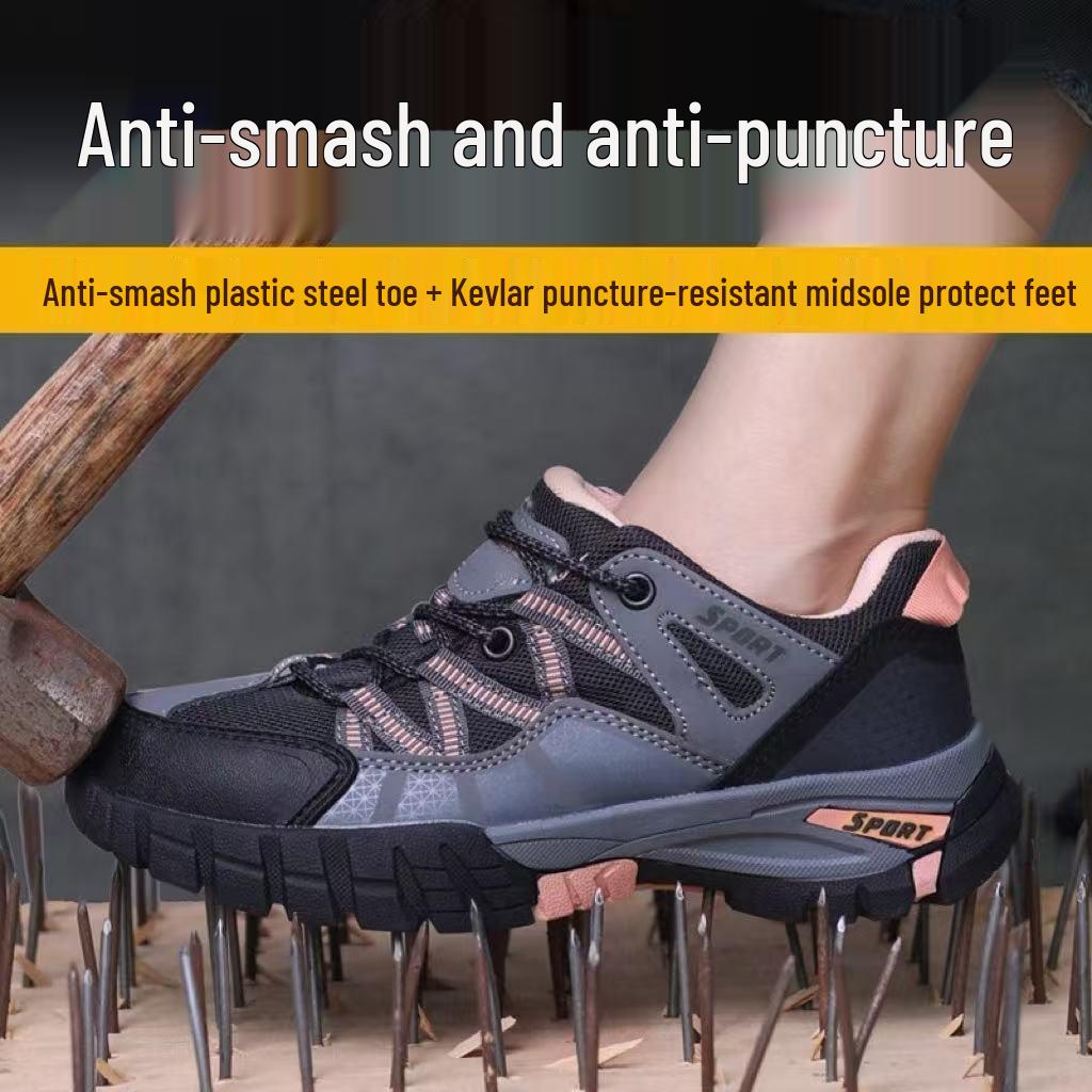 Stalen Neus Veiligheidsschoenen Heren - Lichtgewicht Werkschoenen Met Antiperforatie Zool Antislip Ademend Mesh