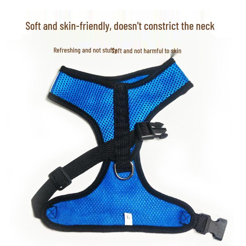 Reflective Breathable Anti-Escape Harness & Leash for Small/Medium Dogs