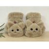 Plush Cartoon Cat Cute Half Finger Flip Gloves, Warm And Thick Keyboard Gloves For Women In Winter