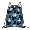 Custom D-Doraemones Drawstring Backpack Women Men Gym Sport Sackpack Foldable Cartoon Training Bag Sack