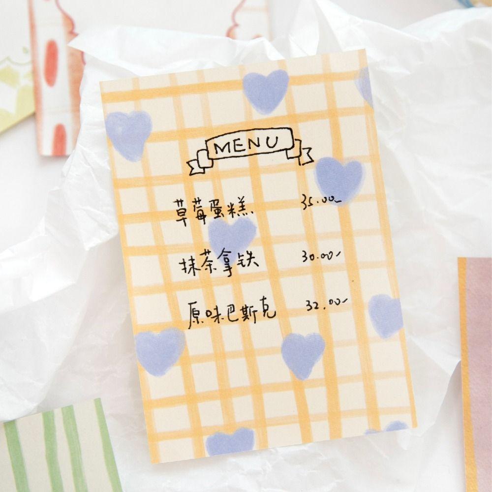 Basic Grid Pattern Memo Pads Moonlight Wish Book Series DIY Journal Decor School Office