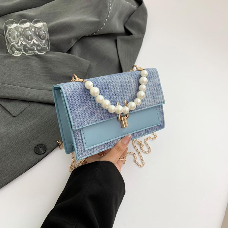 Trendy Street Style Pu Small Square Bag For Women 2024 Chic Summer Shoulder Bag